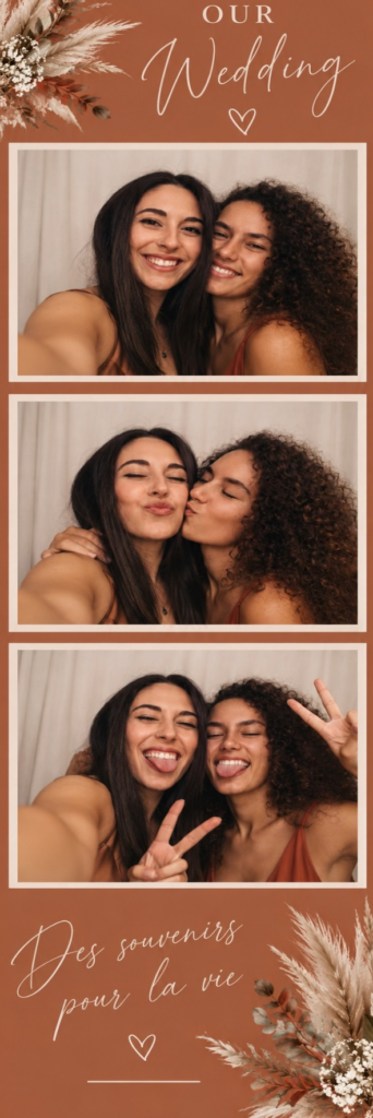 Bandelette photobooth, mariage